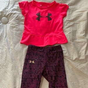 Toddler girls 18M under armor outfit